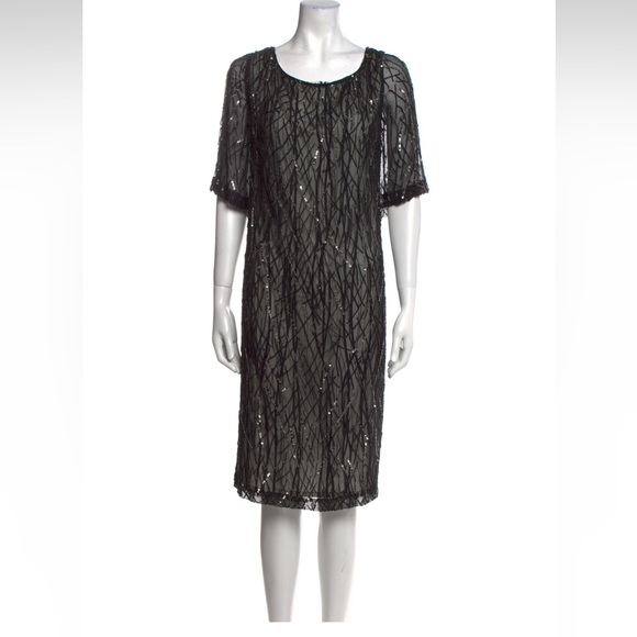 green emerald velvet dress Sophie Smocked Linen Midi Dress